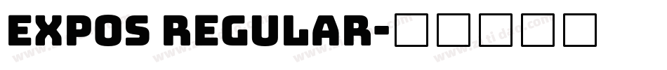 Expos Regular字体转换